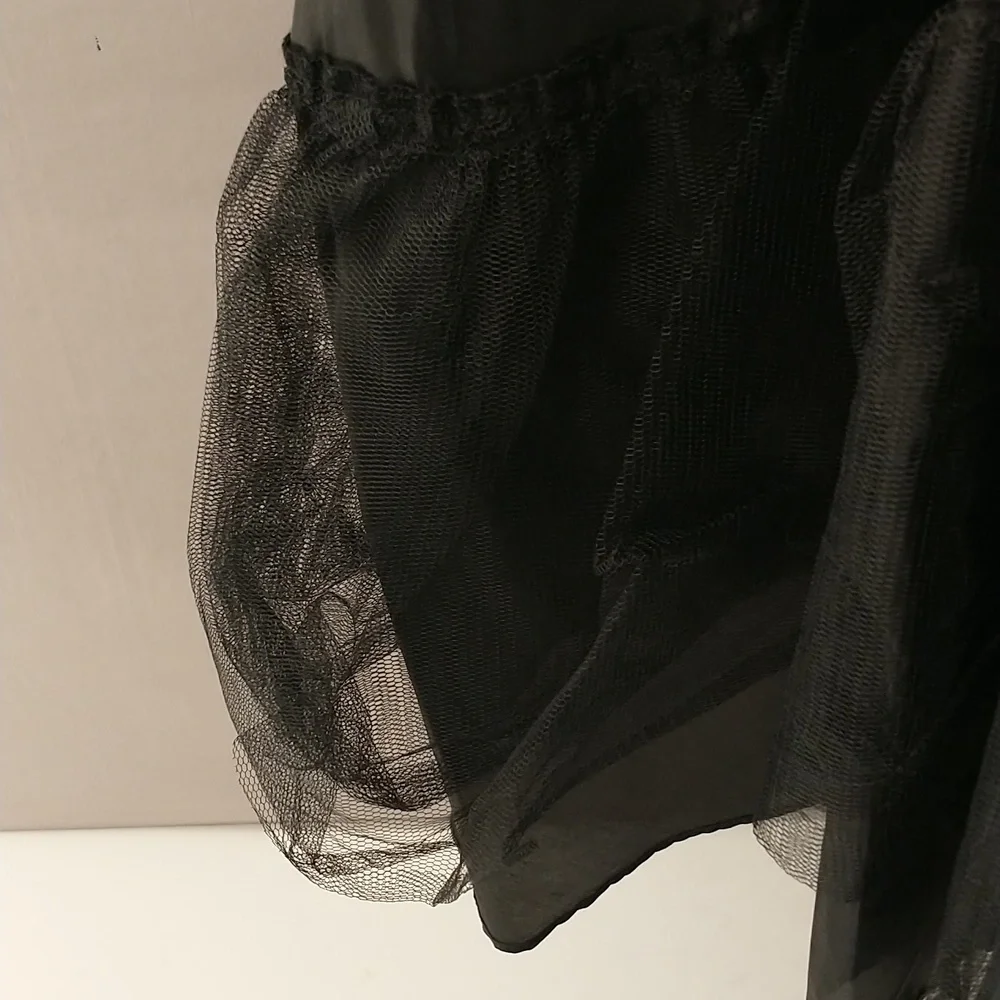 Black Party Dress Vintage Jessica Howard NWT Fit and Flare Sexy Neckline Flirty - Picture 8 of 10